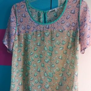 Collective Concepts cheeta print top